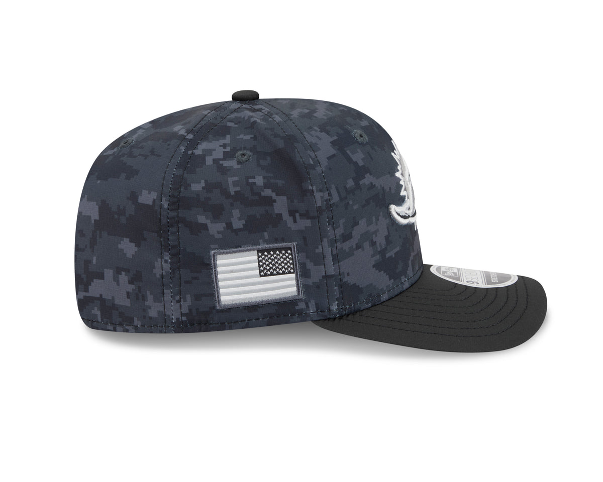 NFL Miami Dolphins New Era 2026 Salute to Service 9SEVENTY Stretch-Snap Hat- Black