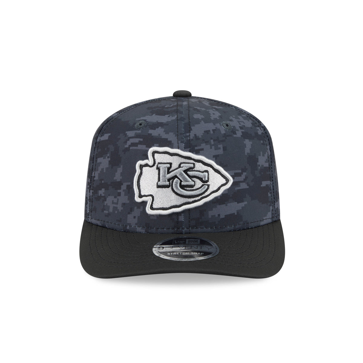 NFL Kansas City Chiefs New Era 2026 Salute to Service 9SEVENTY Stretch-Snap Hat- Black