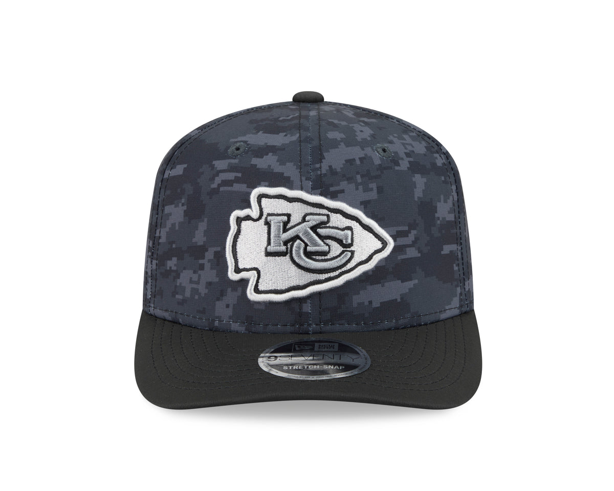 NFL Kansas City Chiefs New Era 2026 Salute to Service 9SEVENTY Stretch-Snap Hat- Black