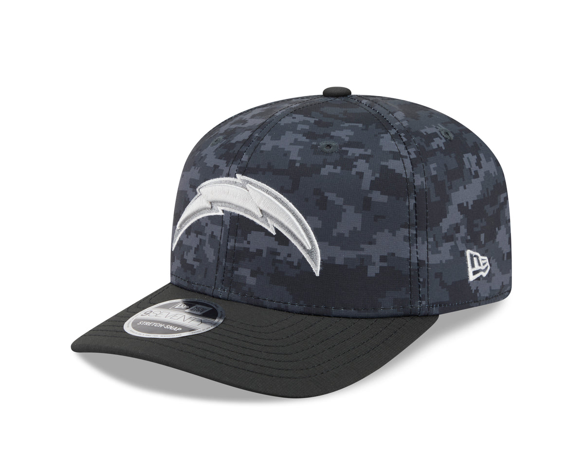 NFL Los Angeles Chargers New Era 2026 Salute to Service 9SEVENTY Stretch-Snap Hat- Black