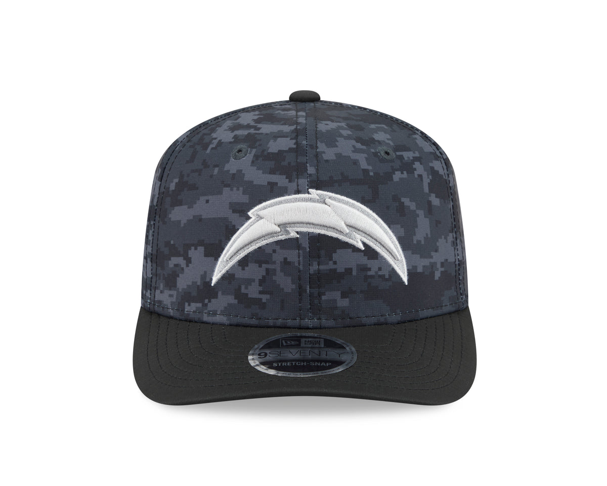 NFL Los Angeles Chargers New Era 2026 Salute to Service 9SEVENTY Stretch-Snap Hat- Black
