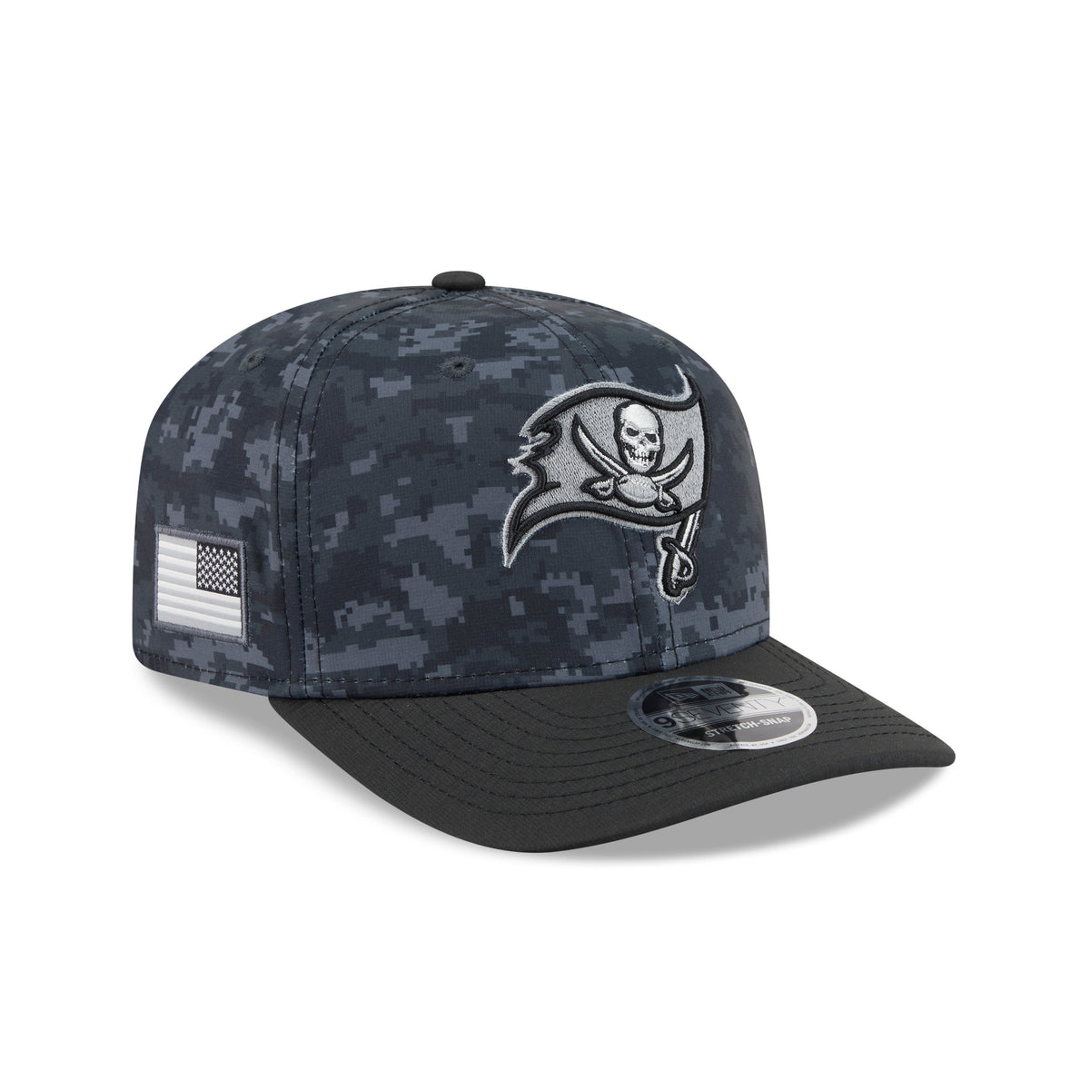 NFL Tampa Bay Buccaneers New Era 2026 Salute to Service 9SEVENTY Stretch-Snap Hat- Black