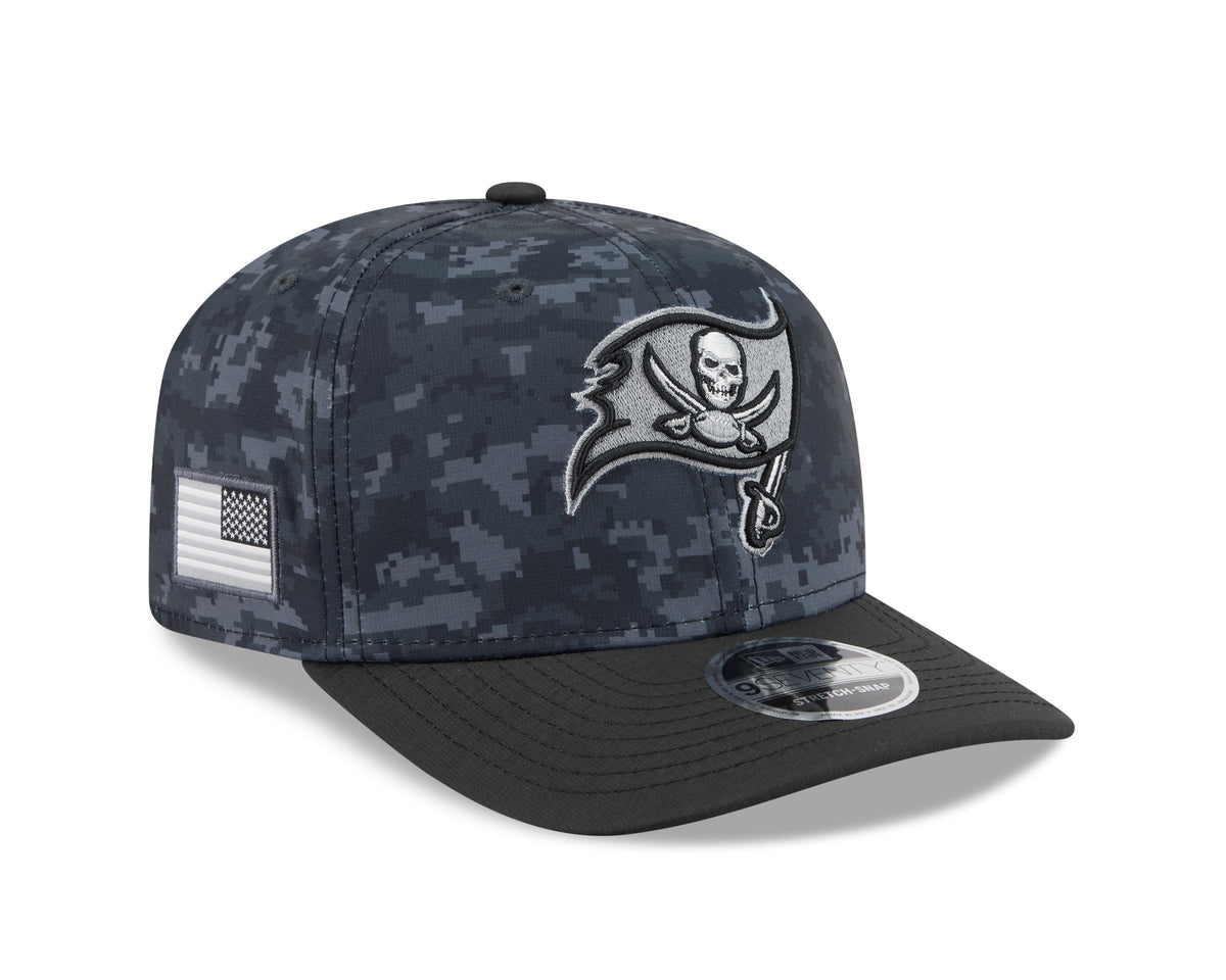 NFL Tampa Bay Buccaneers New Era 2026 Salute to Service 9SEVENTY Stretch-Snap Hat- Black