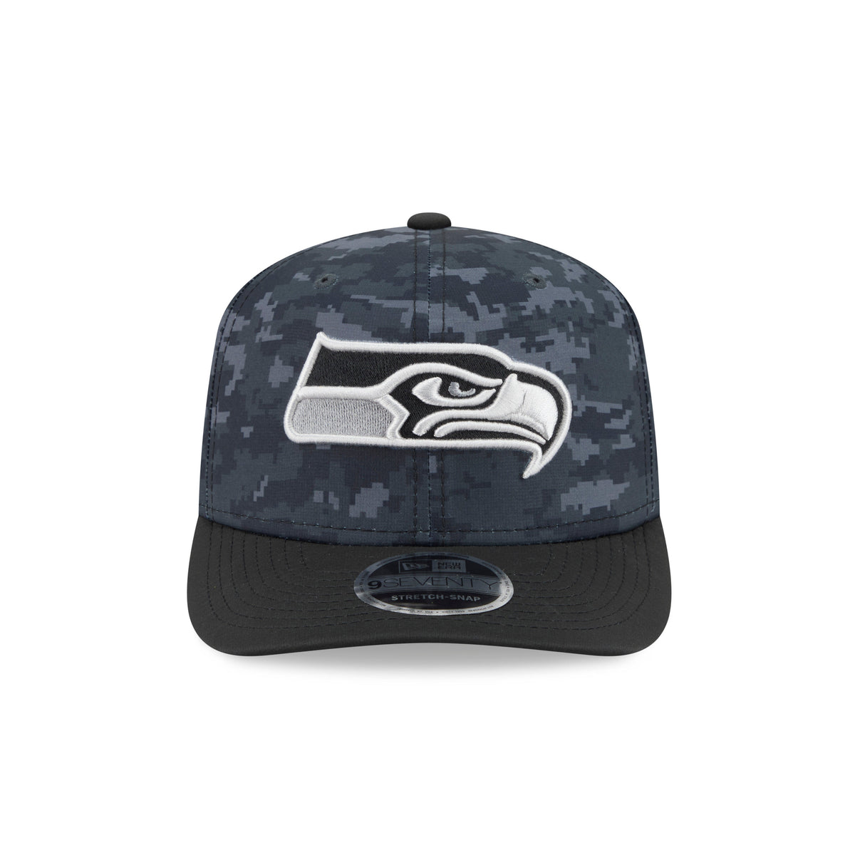 NFL Seattle Seahawks New Era 2026 Salute to Service 9SEVENTY Stretch-Snap Hat- Black