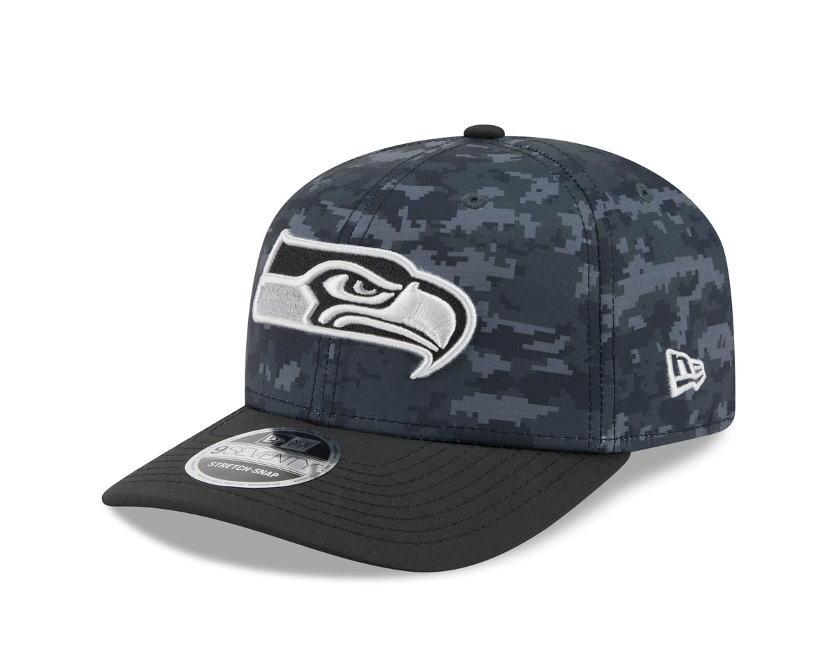 NFL Seattle Seahawks New Era 2026 Salute to Service 9SEVENTY Stretch-Snap Hat- Black