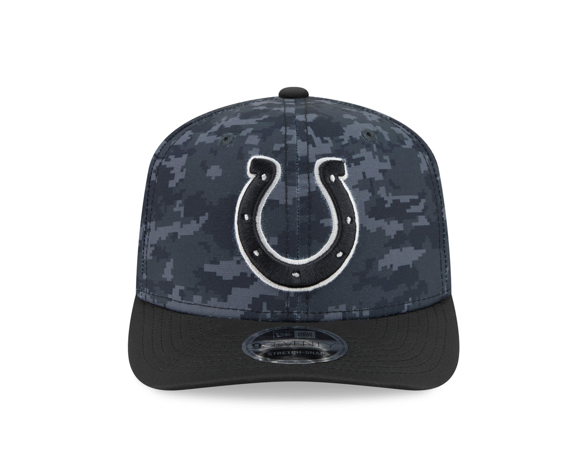NFL Indianapolis Colts New Era 2026 Salute to Service 9SEVENTY Stretch-Snap Hat- Black