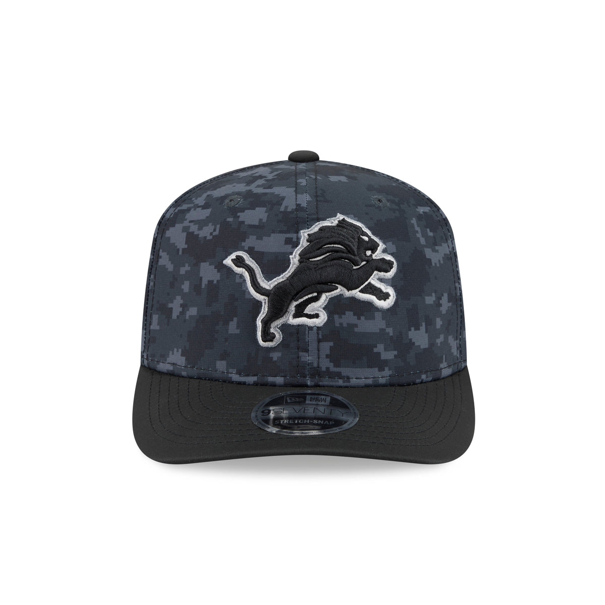 NFL Detroit Lions New Era 2026 Salute to Service 9SEVENTY Stretch-Snap Hat- Black