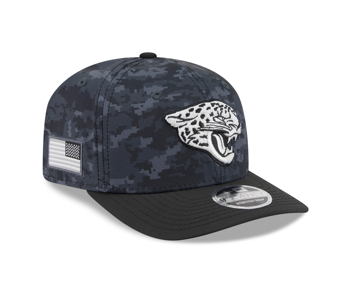 NFL Jacksonville Jaguars New Era 2026 Salute to Service 9SEVENTY Stretch-Snap Hat- Black