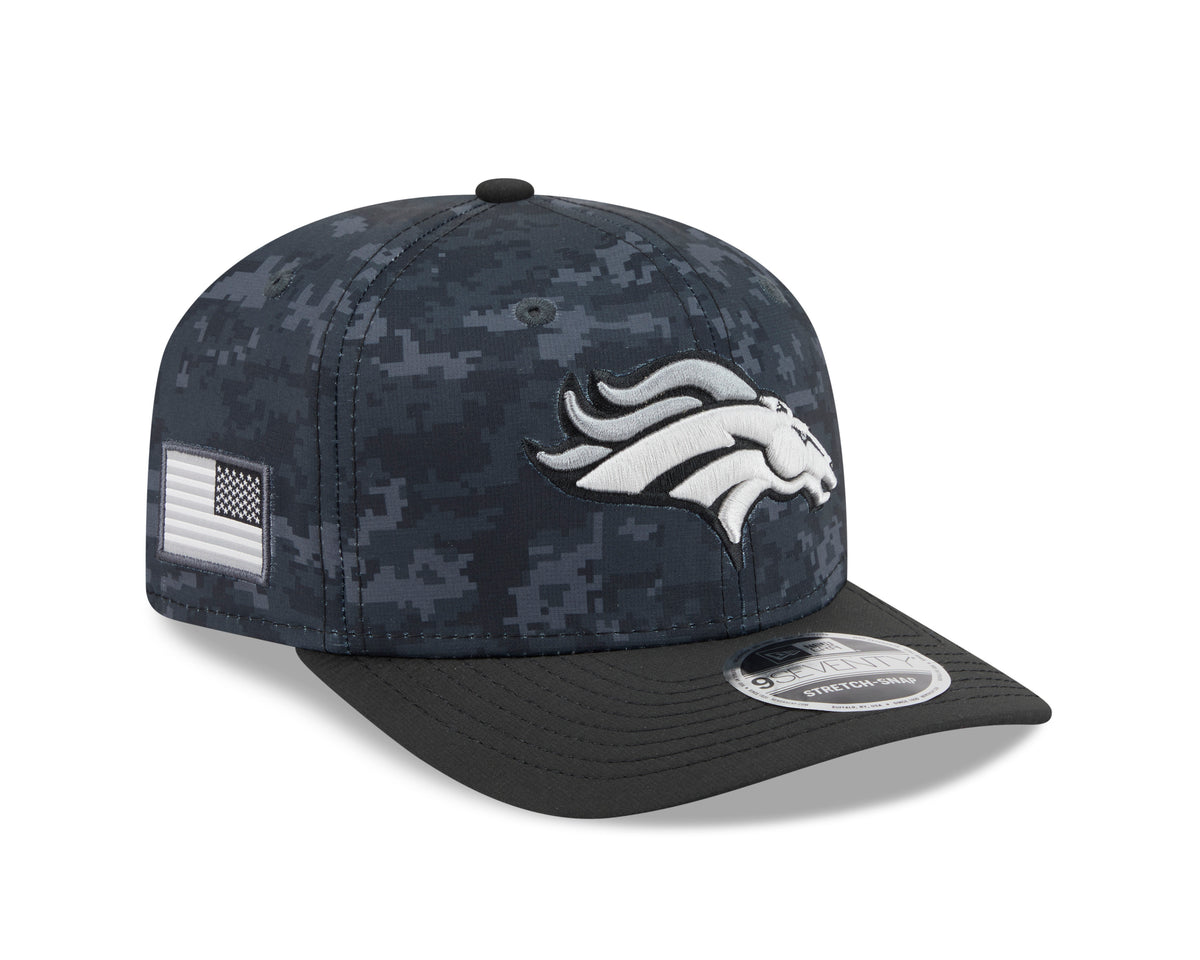 NFL Denver Broncos New Era 2026 Salute to Service 9SEVENTY Stretch-Snap Hat- Black
