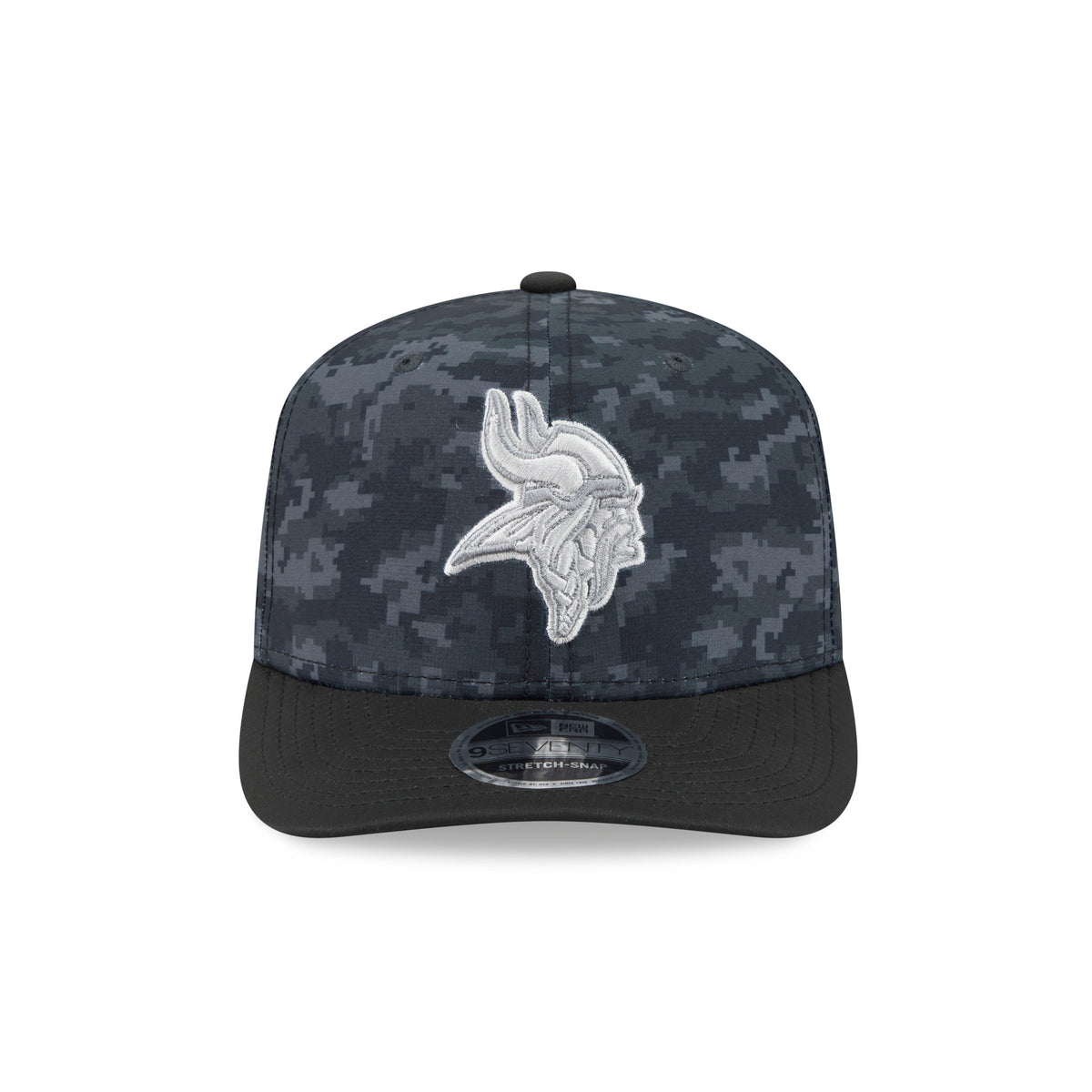 NFL Minnesota Vikings New Era 2026 Salute to Service 9SEVENTY Stretch-Snap Hat- Black