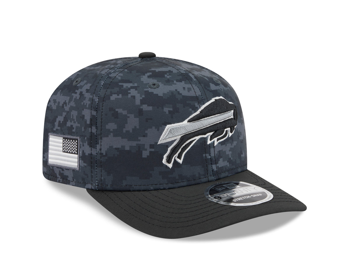 NFL Buffalo Bills New Era 2026 Salute to Service 9SEVENTY Stretch-Snap Hat- Black