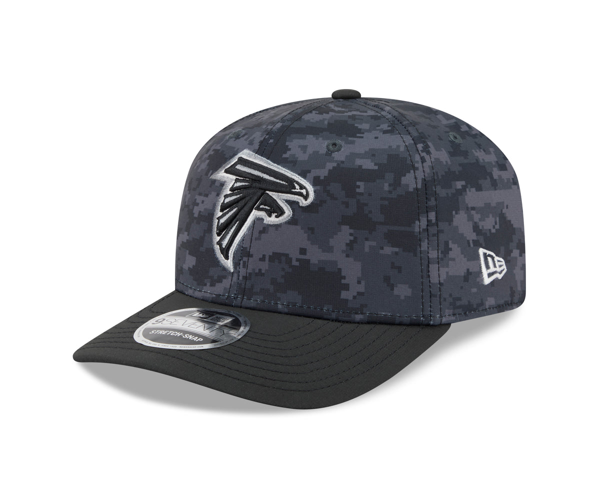 NFL Atlanta Falcons New Era 2026 Salute to Service 9SEVENTY Stretch-Snap Hat- Black