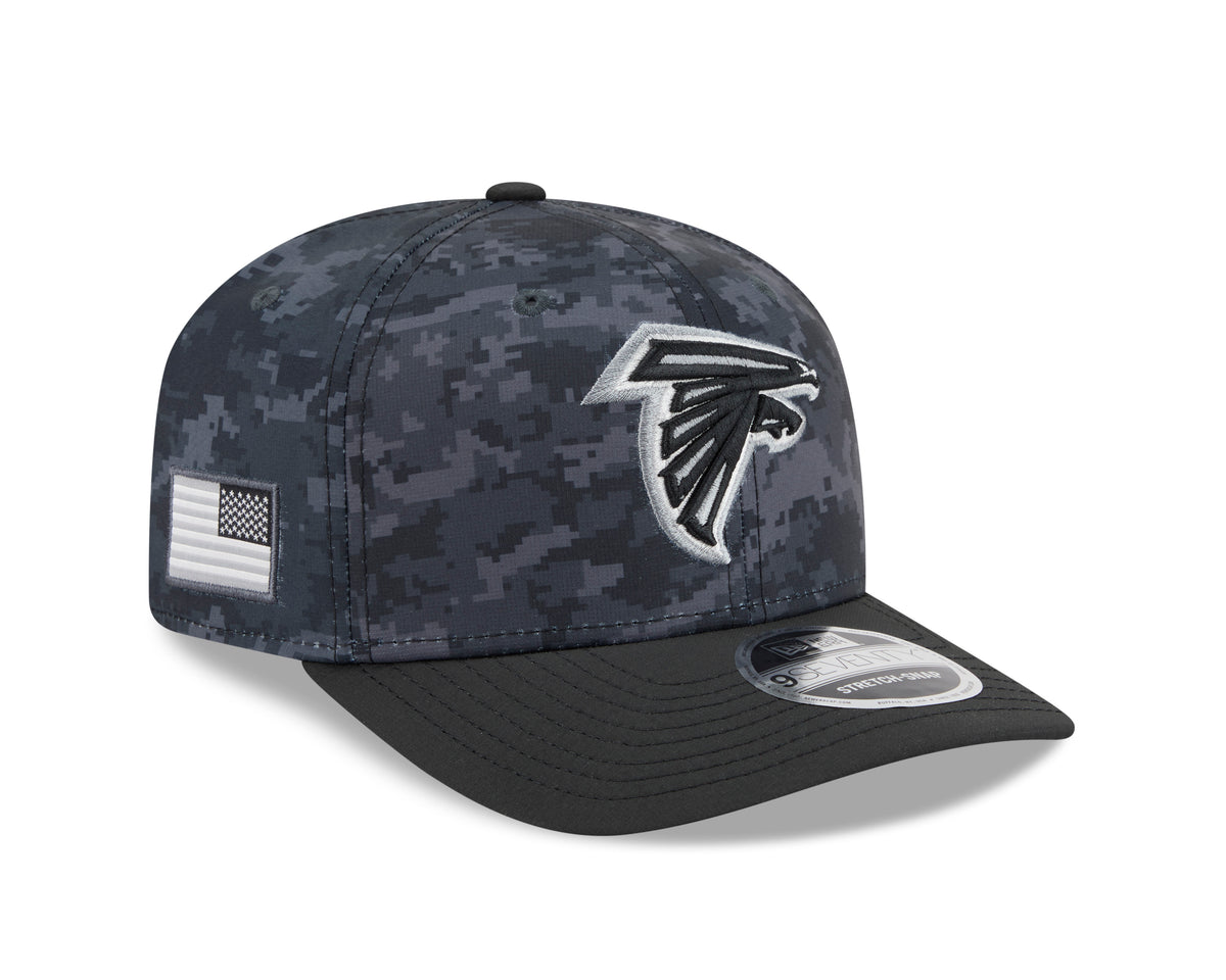 NFL Atlanta Falcons New Era 2026 Salute to Service 9SEVENTY Stretch-Snap Hat- Black