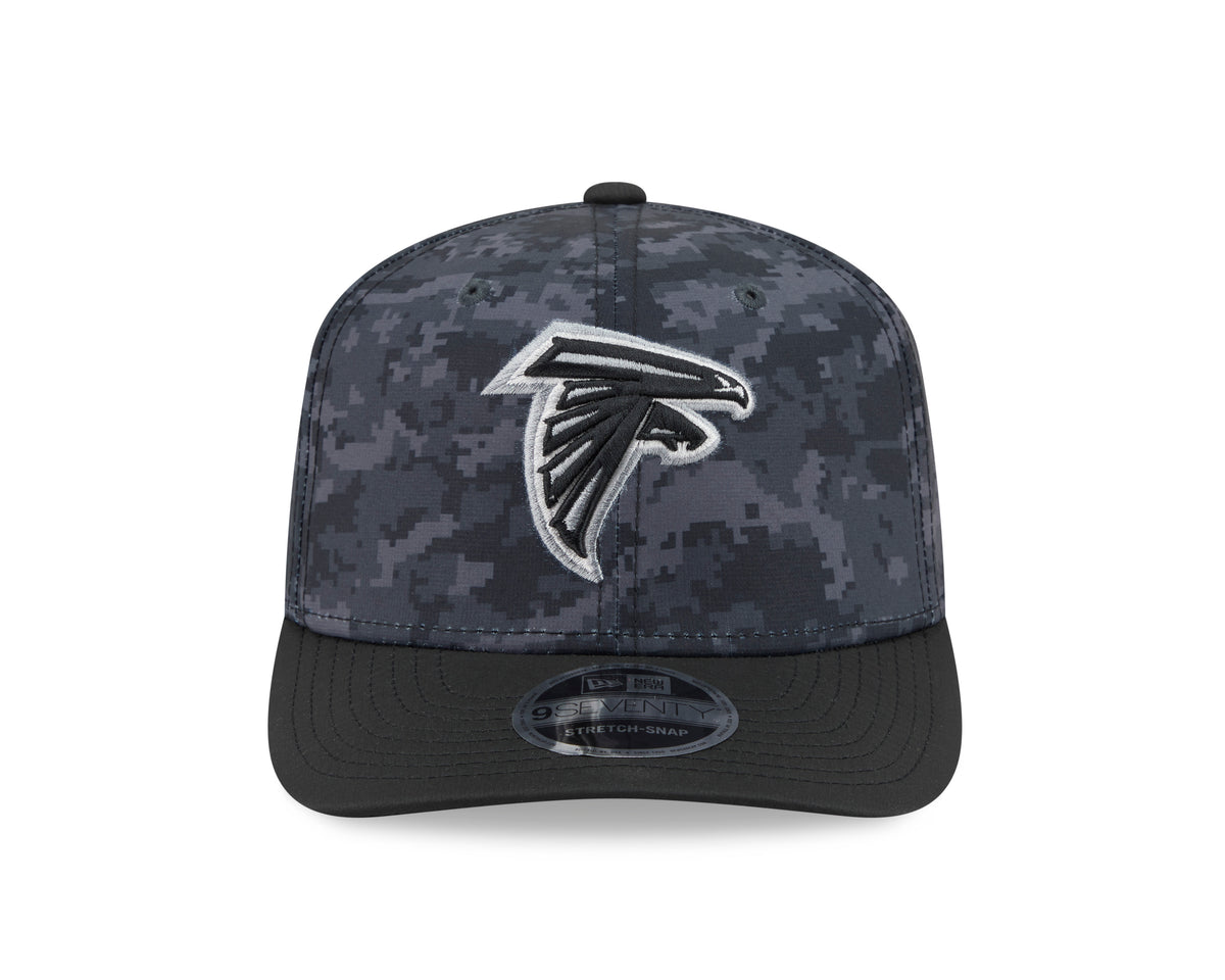 NFL Atlanta Falcons New Era 2026 Salute to Service 9SEVENTY Stretch-Snap Hat- Black