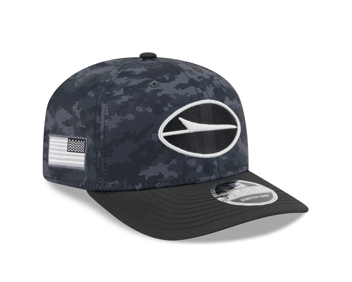 NFL New York Jets New Era 2026 Salute to Service 9SEVENTY Stretch-Snap Hat- Black
