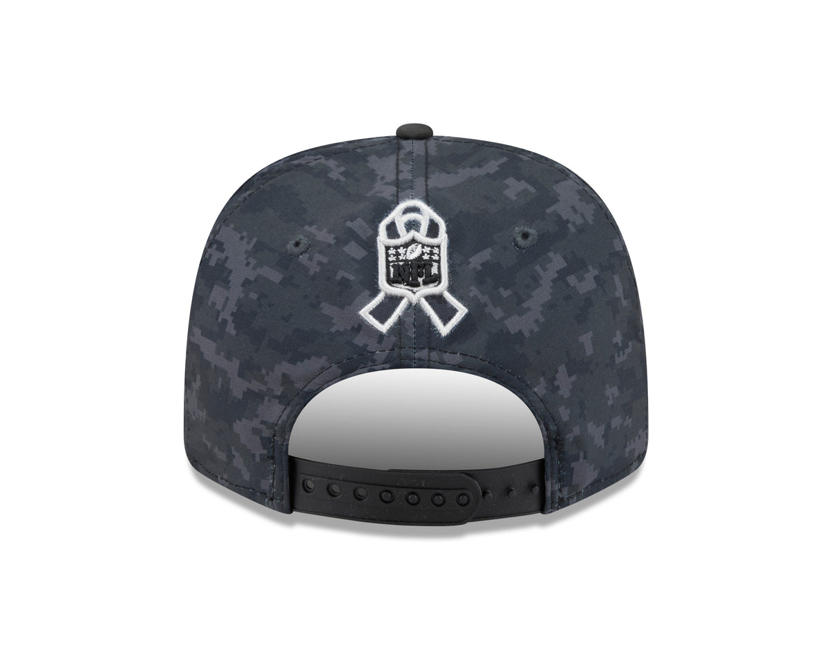 NFL New York Jets New Era 2026 Salute to Service 9SEVENTY Stretch-Snap Hat- Black