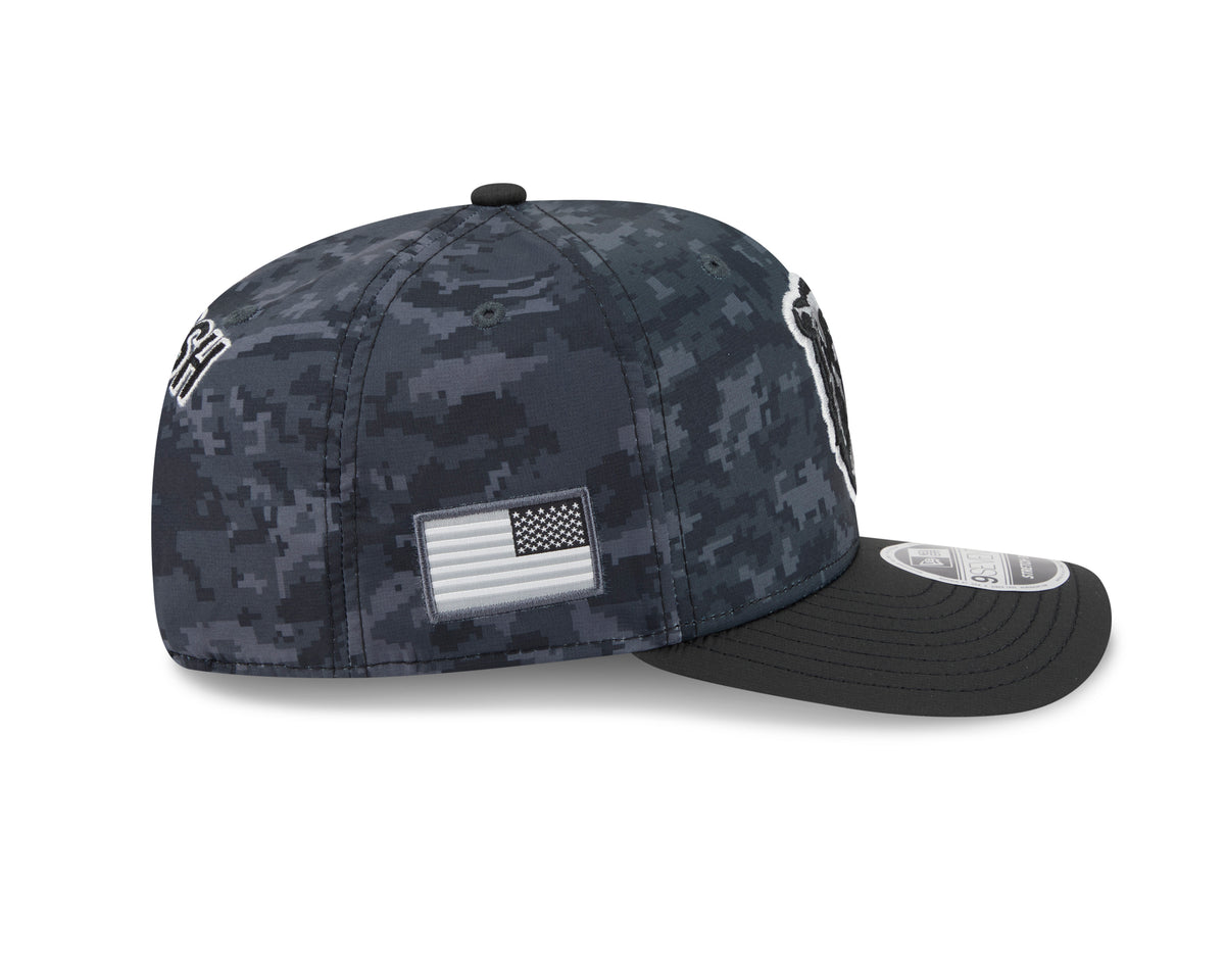 NFL Chicago Bears New Era 2026 Salute to Service 9SEVENTY Stretch-Snap Hat- Black