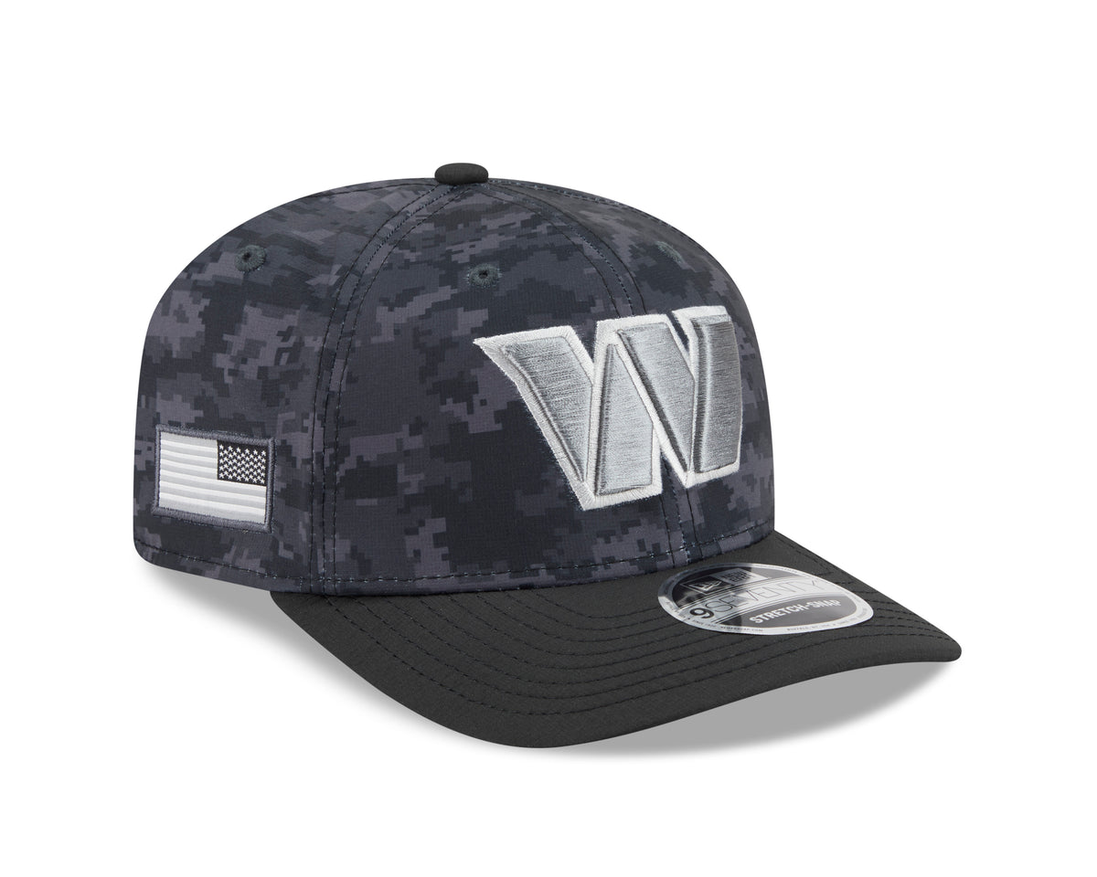 NFL Washington Commanders New Era 2026 Salute to Service 9SEVENTY Stretch-Snap Hat- Black