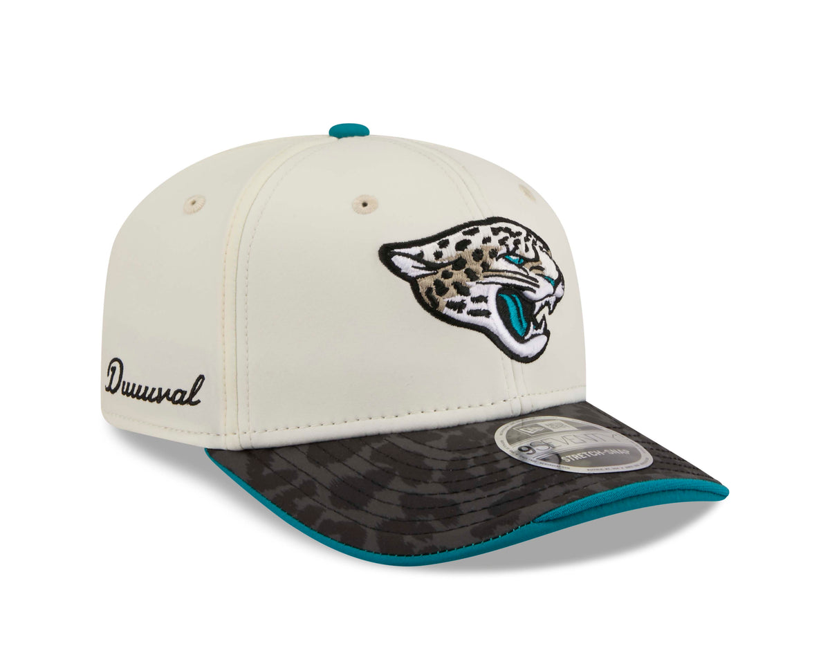 NFL Jacksonville Jaguars New Era 2026 Rivalry 9SEVENTY Stretch Snapback Hat- Cream