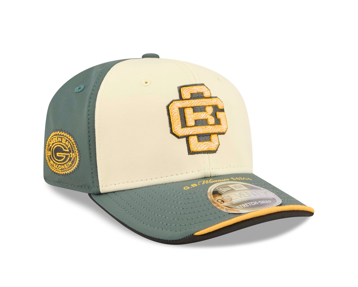 NFL Green Bay Packers New Era 2026 Rivalry 9SEVENTY Stretch Snapback Hat- Cream