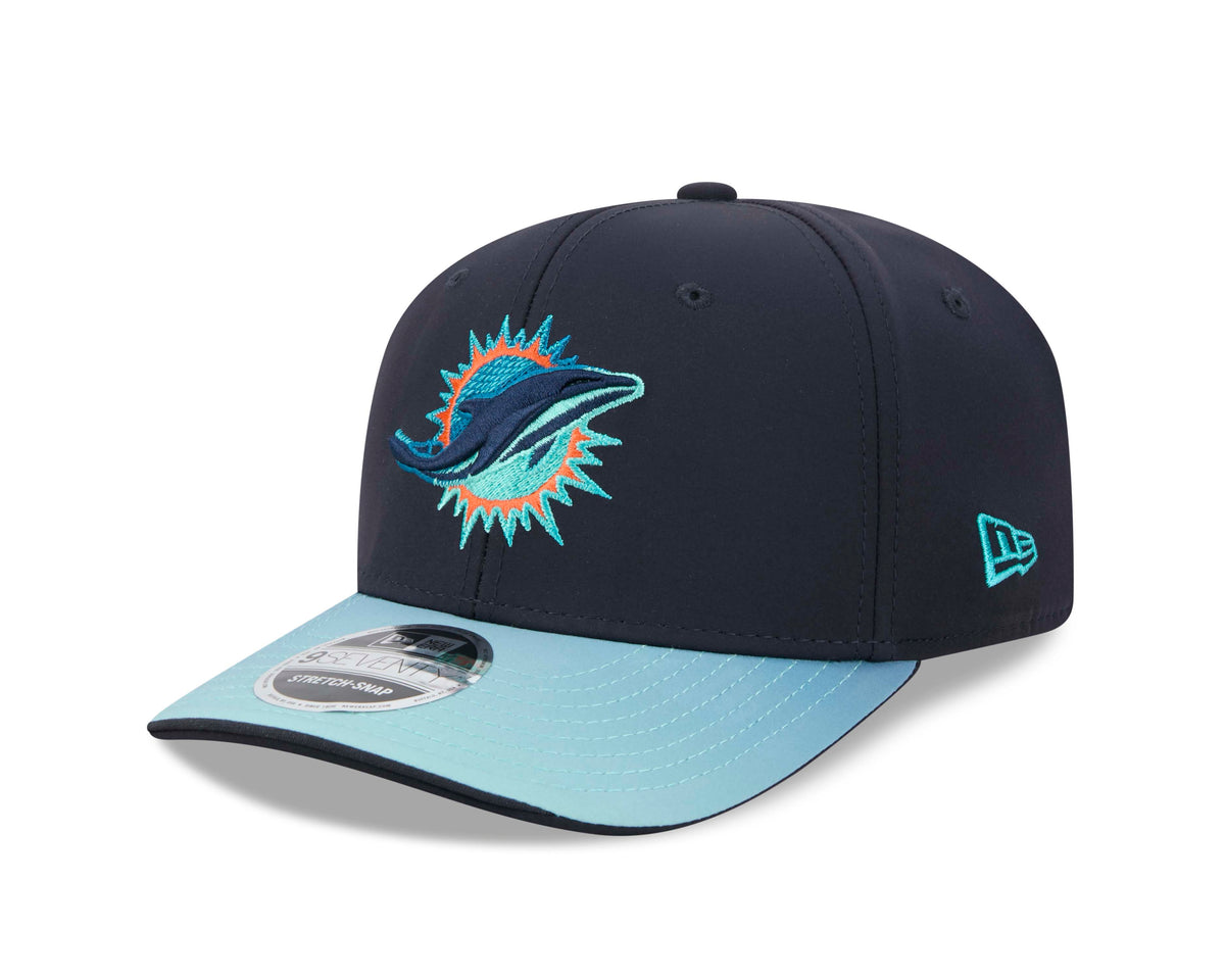 NFL Miami Dolphins New Era 2026 Rivalry 9SEVENTY Stretch Snap Snapback Hat- Navy