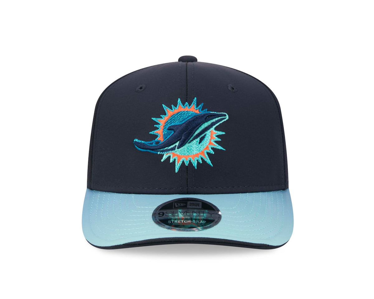 NFL Miami Dolphins New Era 2026 Rivalry 9SEVENTY Stretch Snap Snapback Hat- Navy