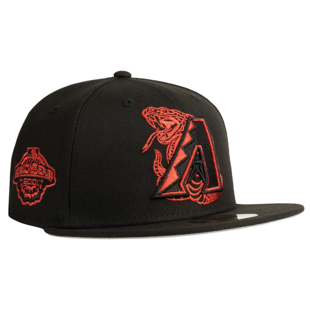 MLB Arizona Diamondbacks New Era Double Vision Blackbird 59FIFTY Fitted Hat - Black