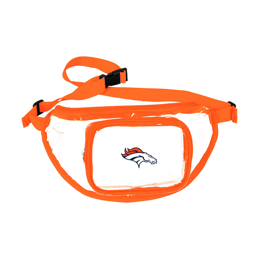 NFL Denver Broncos Logo Brands Clear Gameday Fanny Pack