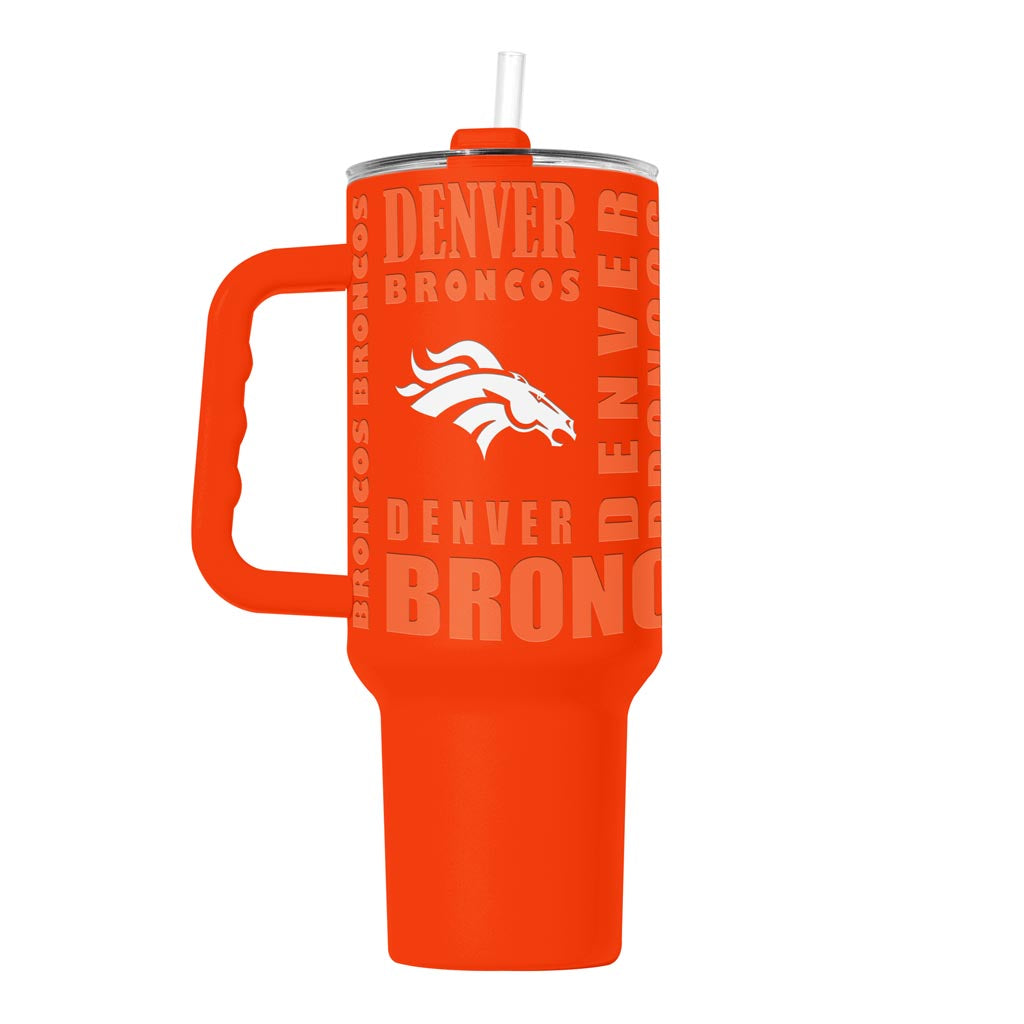 NFL Denver Broncos Logo Brands 40oz Replay Tumbler - Orange