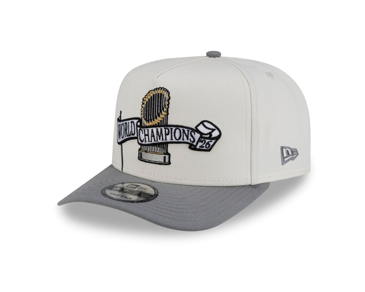 MLB Milwaukee Brewers New Era World Series 2026 Parade 9FIFTY A-Frame Snapback Hat- Cream