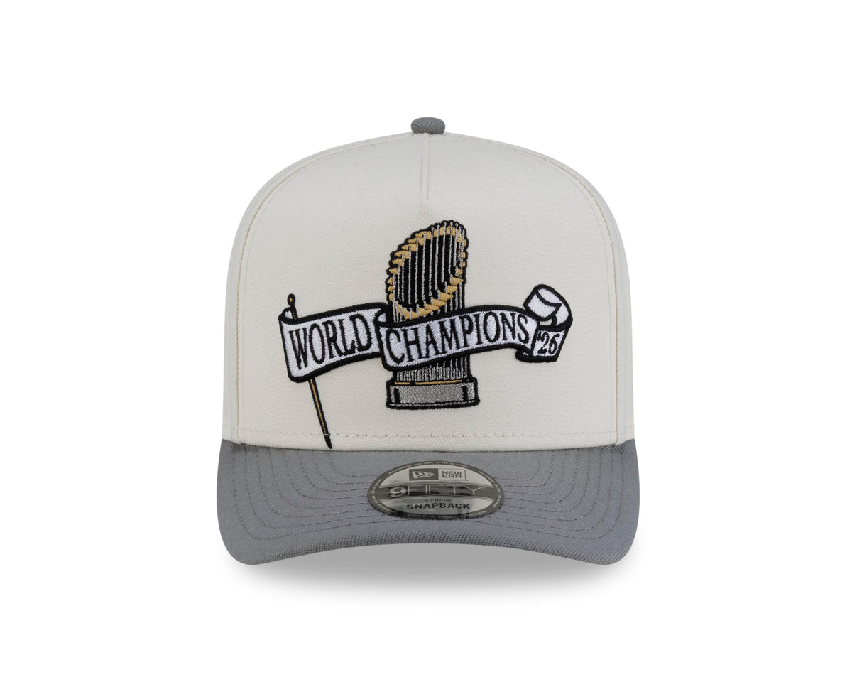 MLB Milwaukee Brewers New Era World Series 2026 Parade 9FIFTY A-Frame Snapback Hat- Cream
