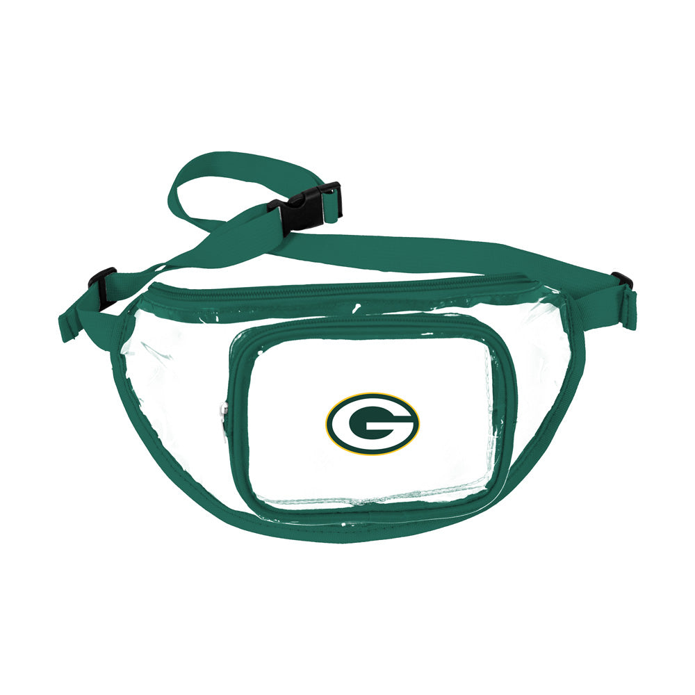 NFL Green Bay Packers Logo Brands Clear Gameday Fanny Pack
