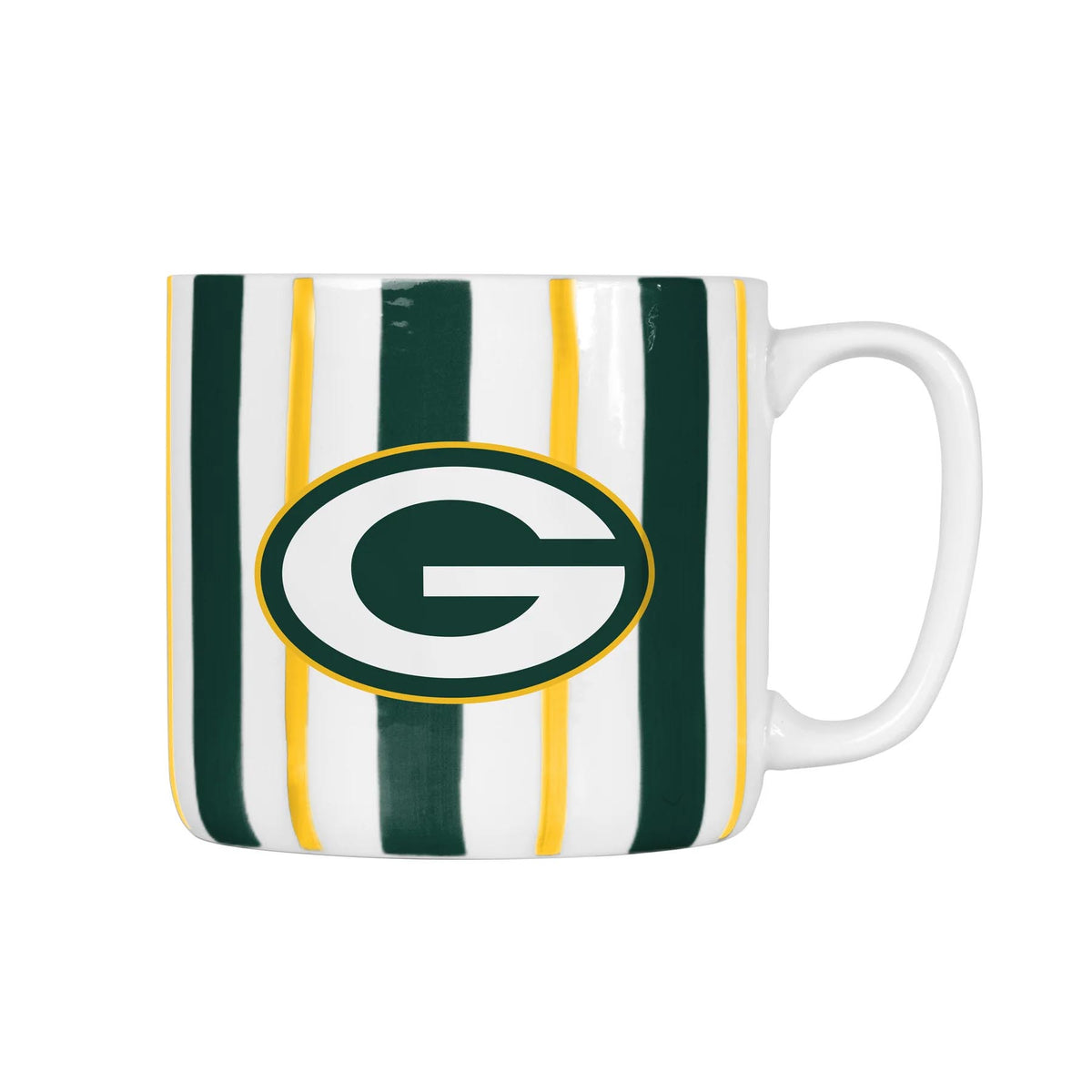 NFL Green Bay Packers Logo Brands 16oz Brush Stroke Mug