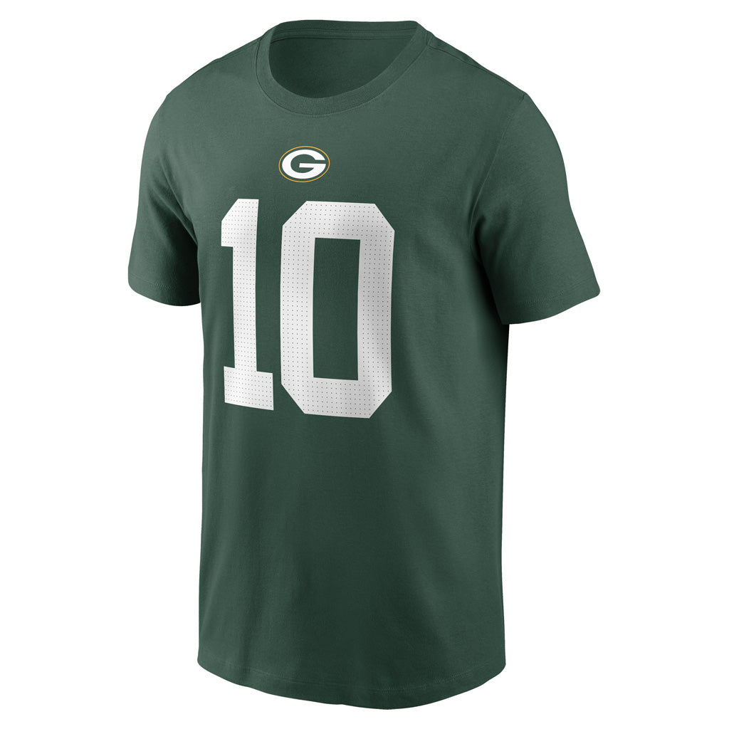NFL Green Bay Packers Jordan Love Nike Name & Number T-Shirt - Green