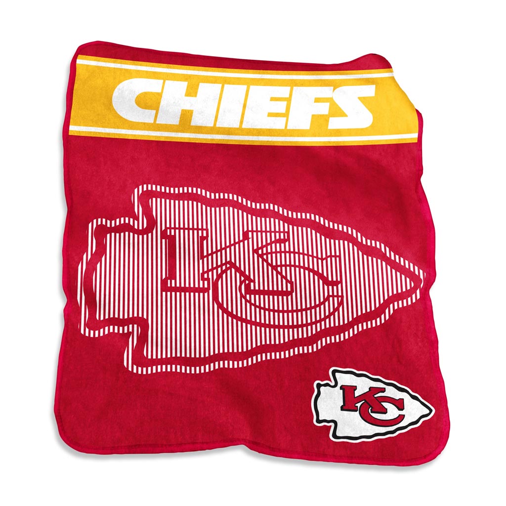 NFL Kansas City Chiefs Logo Brands 60" x 80" Raschel Blanket - Red
