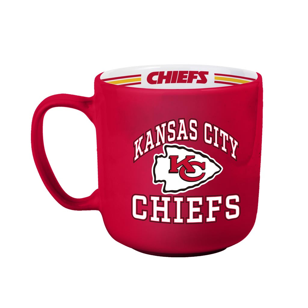 NFL Kansas City Chiefs Logo Brands 15oz Stripe Mug - Red
