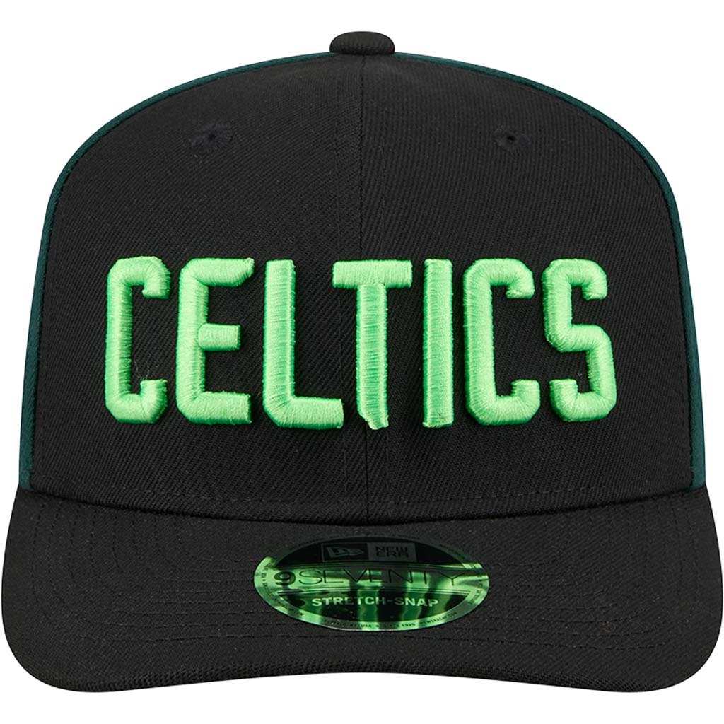 NBA Boston Celtics New Era 2024/25 City Edition 9SEVENTY Stretch Snapback Hat - Black