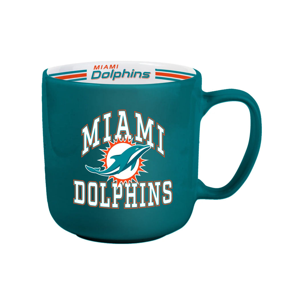 NFL Miami Dolphins Logo Brands 15oz Stripe Mug