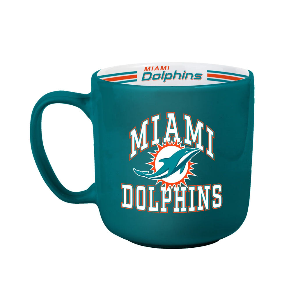 NFL Miami Dolphins Logo Brands 15oz Stripe Mug