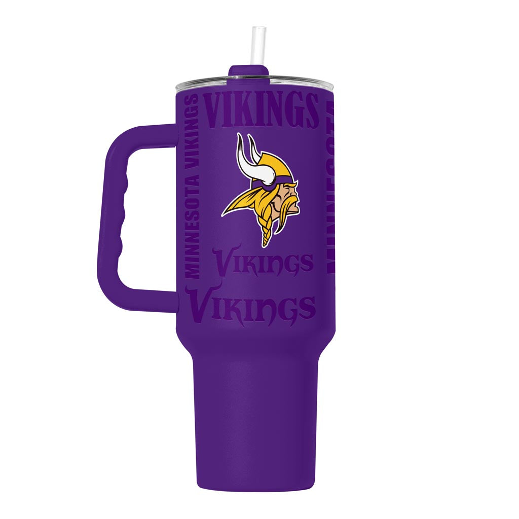 NFL Minnesota Vikings Logo Brands 40oz Replay Tumbler - Purple