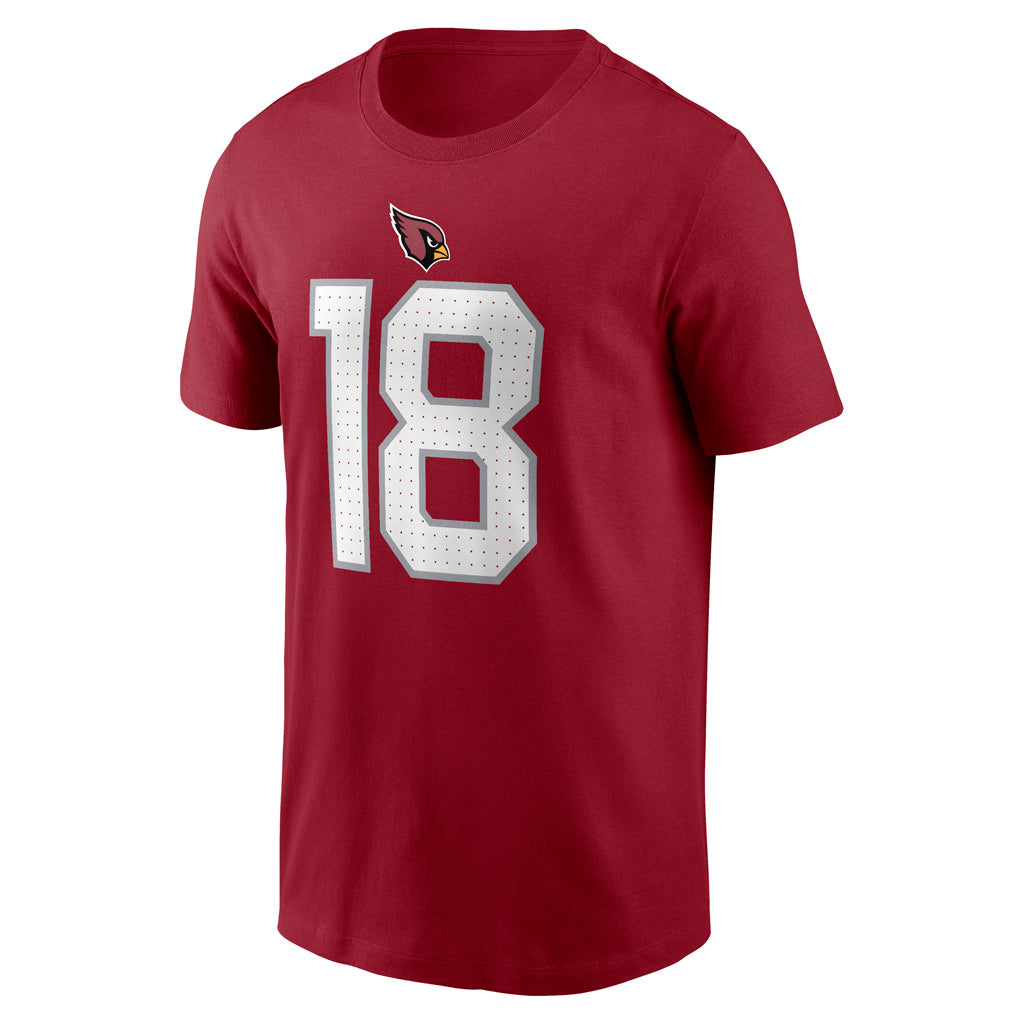 NFL Arizona Cardinals Marvin Harrison Jr. Nike Name & Number T-Shirt - Red