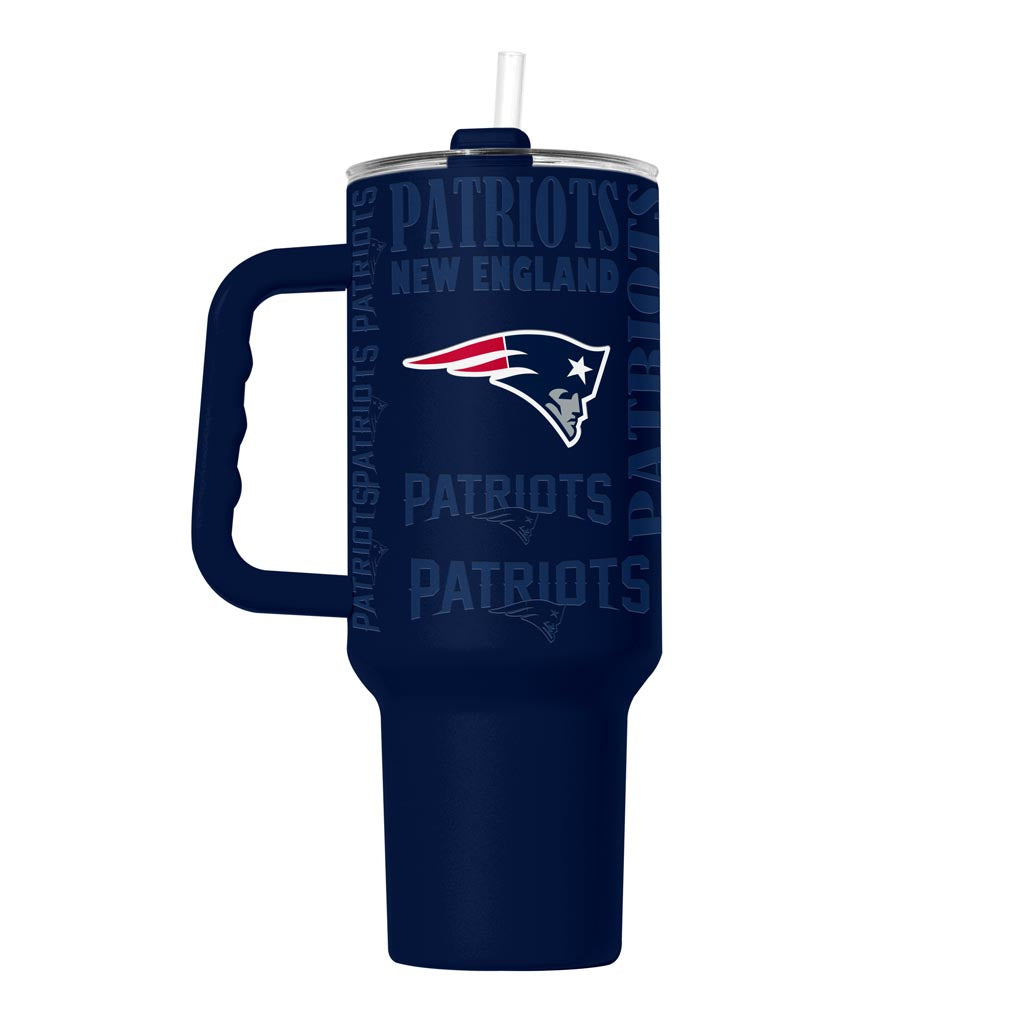 NFL New England Patriots Logo Brands 40oz Replay Tumbler - Navy