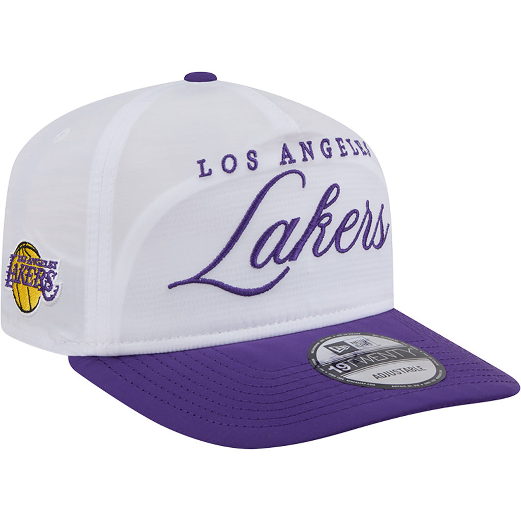 NBA Los Angeles Lakers New Era 2025 NBA Draft 9FIFTY Golfer Adjustable Hat - White