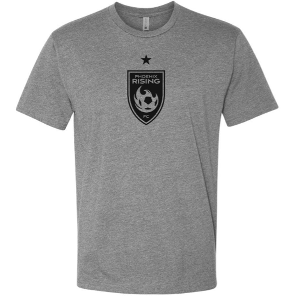 Phoenix Rising adidas Black Shield Black Star T-Shirt - Heather gray