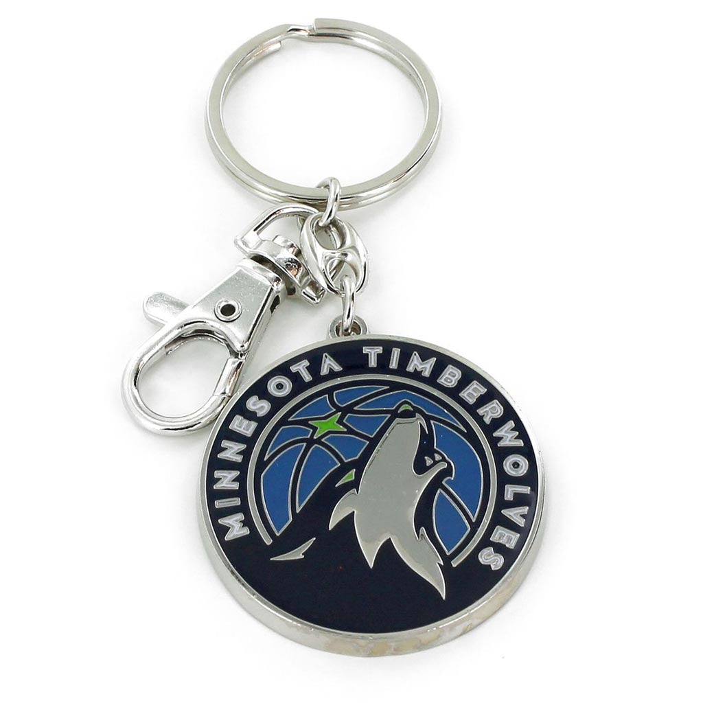 NBA Minnesota Timberwolves Aminco Logo Keychain - Blue