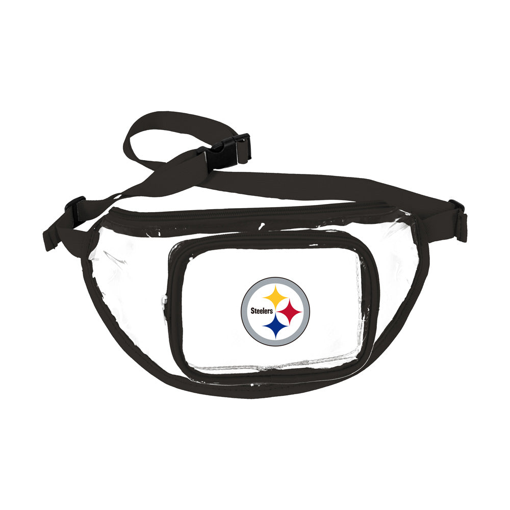 NFL Pittsburgh Steelers Logo Brands Clear Gameday Fanny Pack