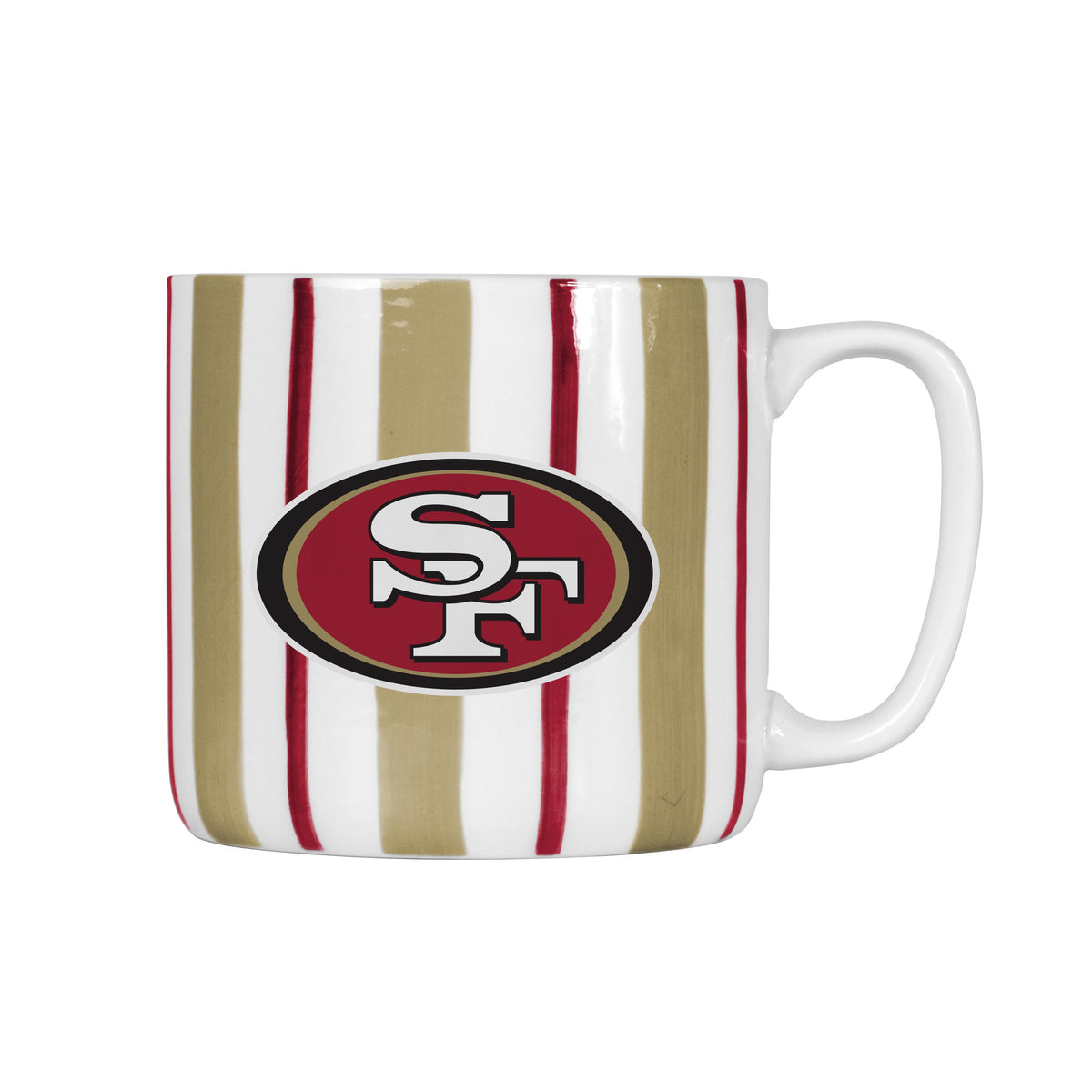 NFL San Francisco 49ers Logo Brands 16oz Brush Stroke Mug