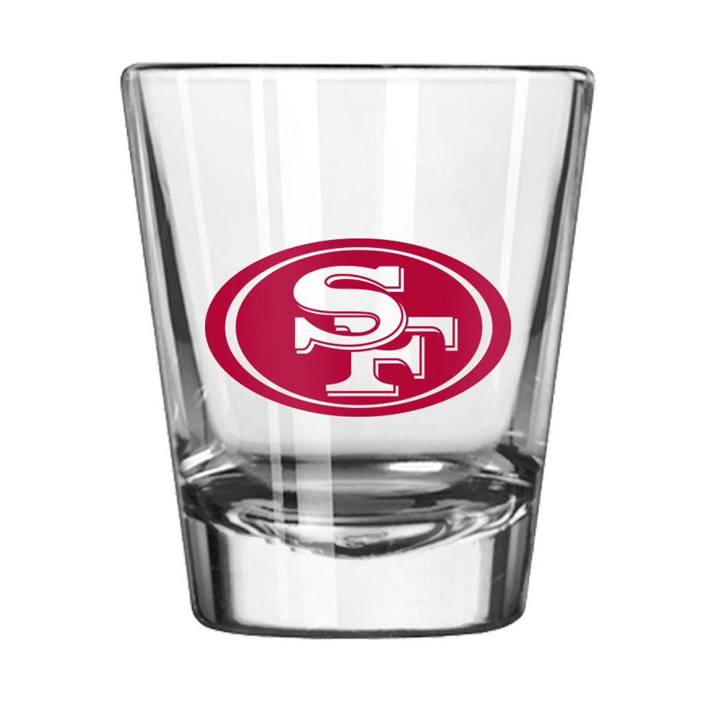 NFL San Francisco 49ers Logo Brands Game Day 2oz Shot Glass
