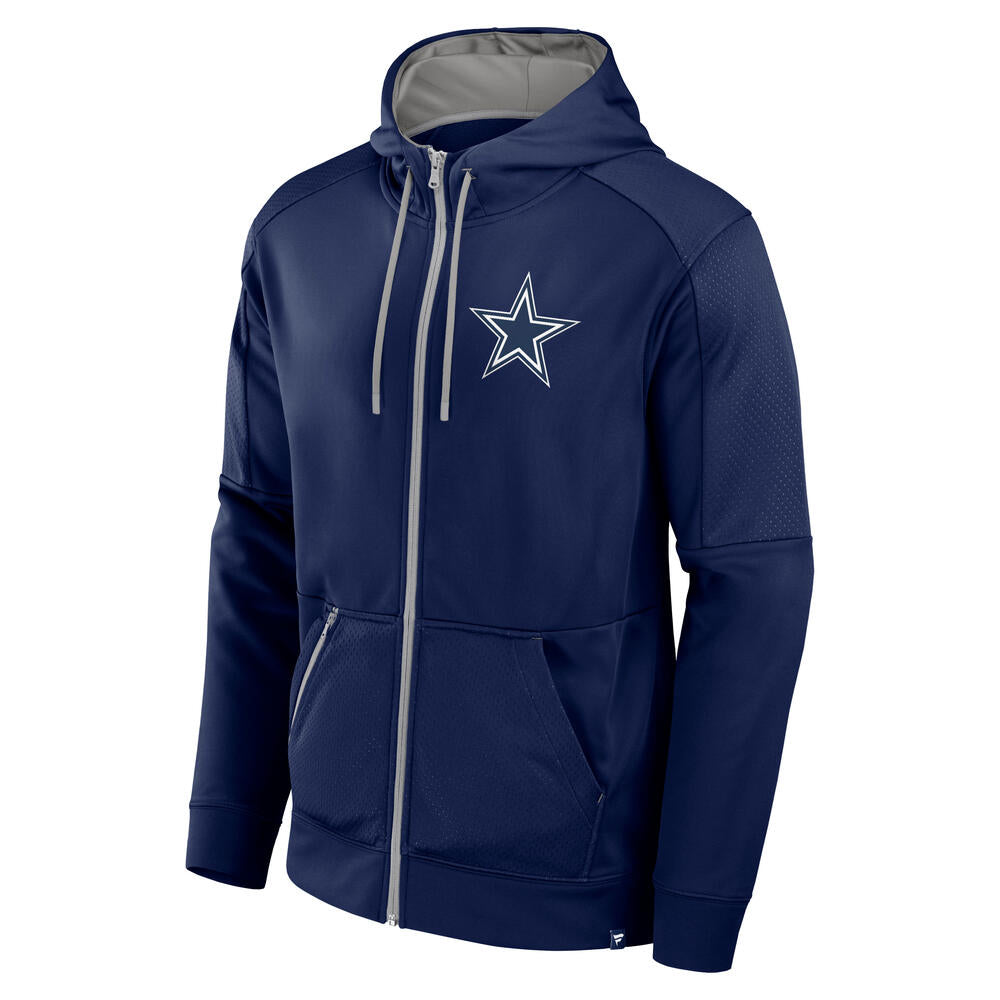 NFL Dallas Cowboys Fanatics Defender Full Zip Hoodie - Navy