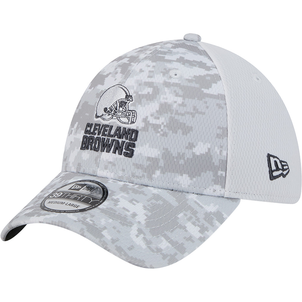 NFL Cleveland Browns New Era 2024 Salute to Service 39THIRTY Flex Fit Hat - White